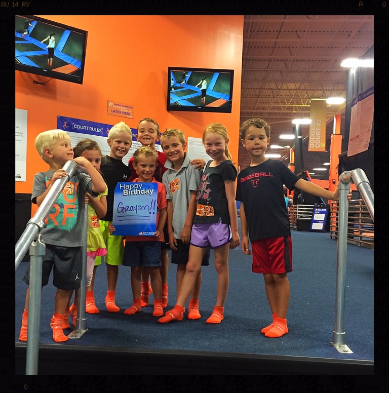 sky zone birthday party package